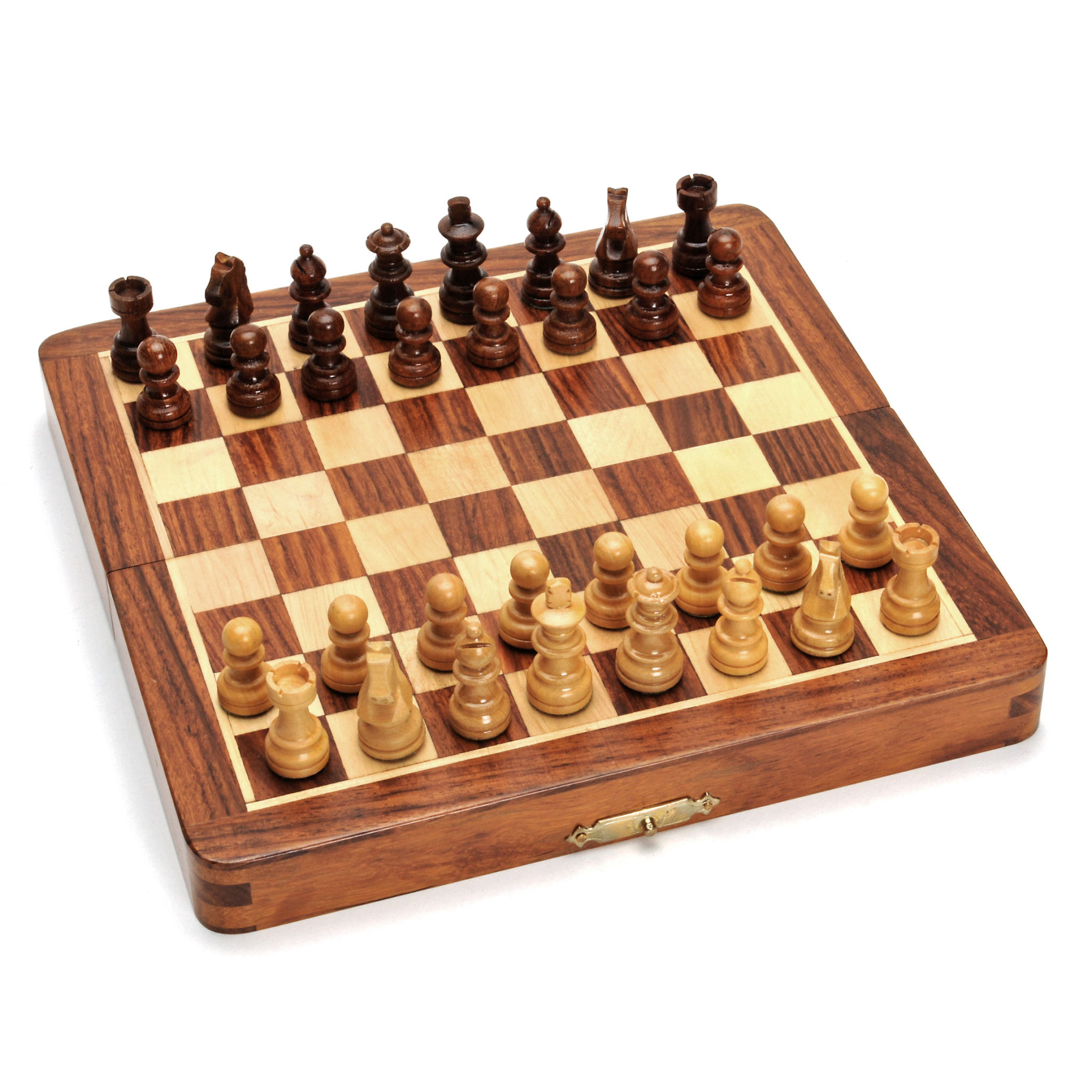 7 Inch Wood Magnetic Folding Chess Set â€“ Wood Expressions