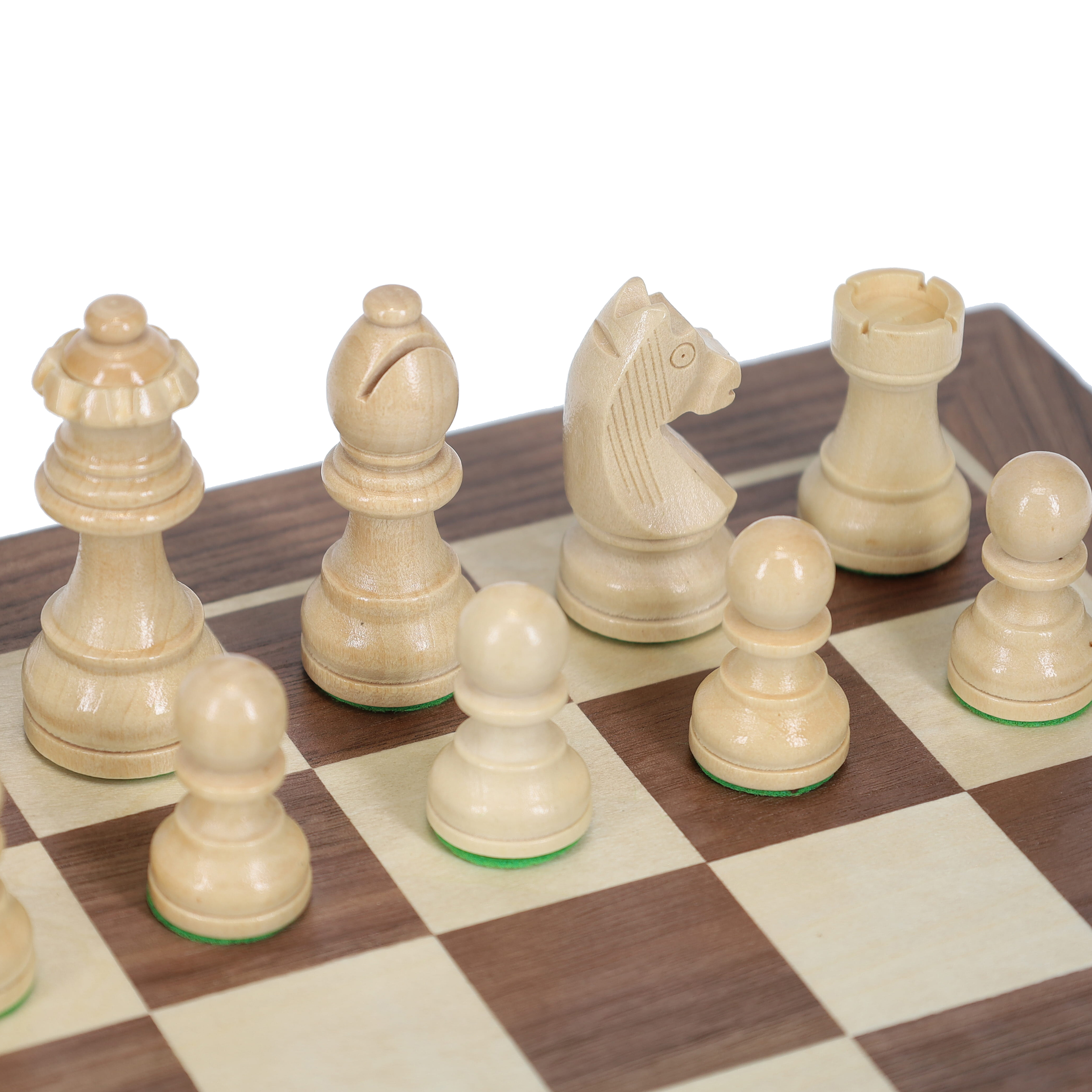 WE Games Traditional Staunton Wood Chess Set - 14.75 inch Board with 3.75  inch King