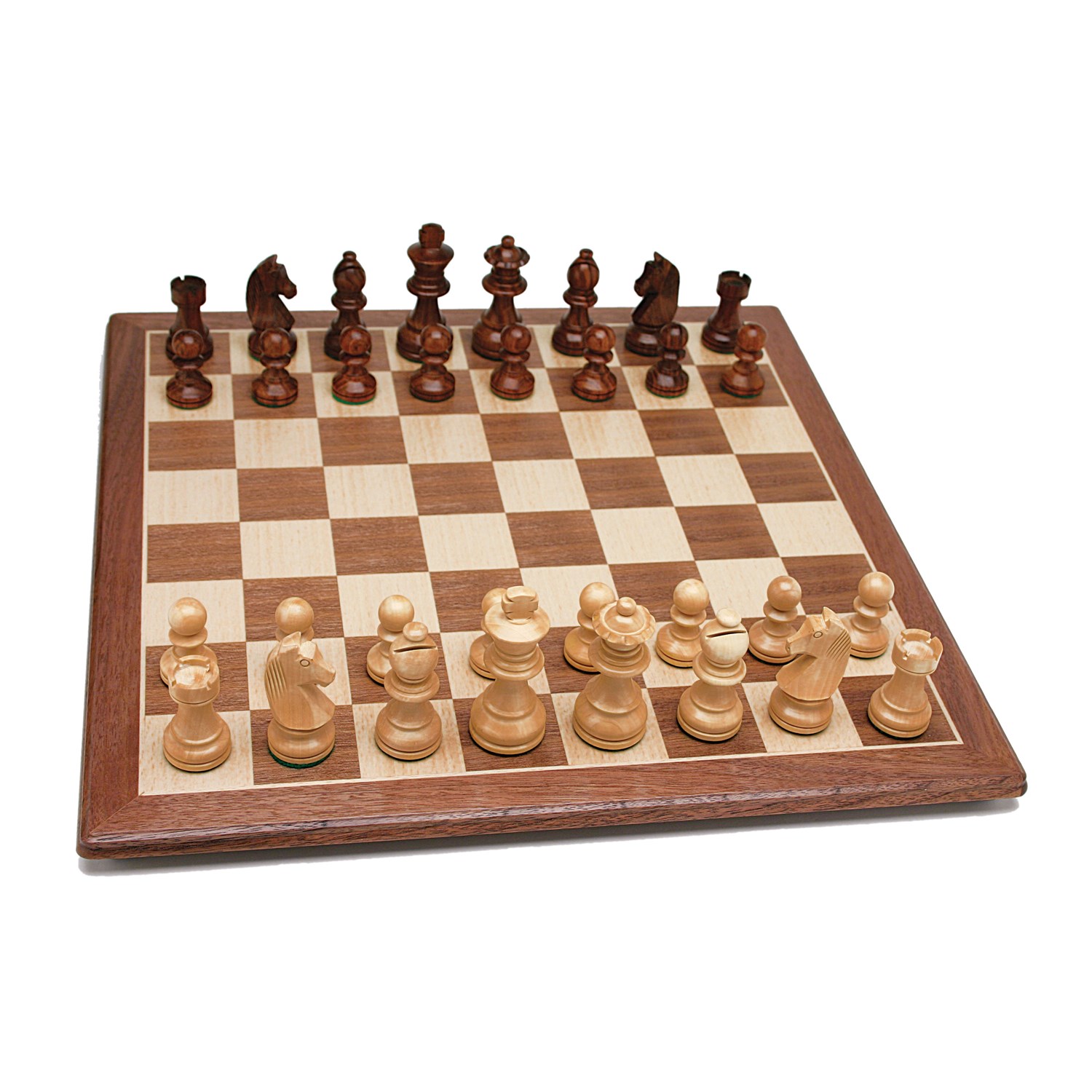 weighted,felted pieces Standard wooden tournament chess set  ESSEN STAUNTON 