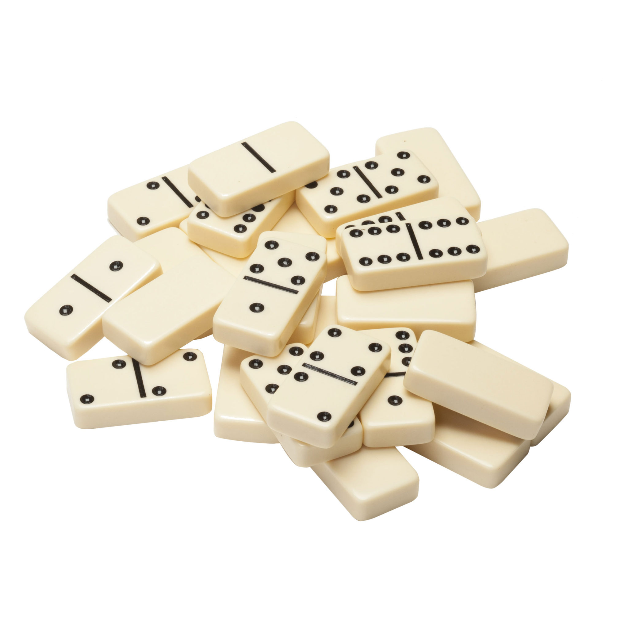 Double Six Dominoes – Ivory Tiles, Club Size – Wood Expressions