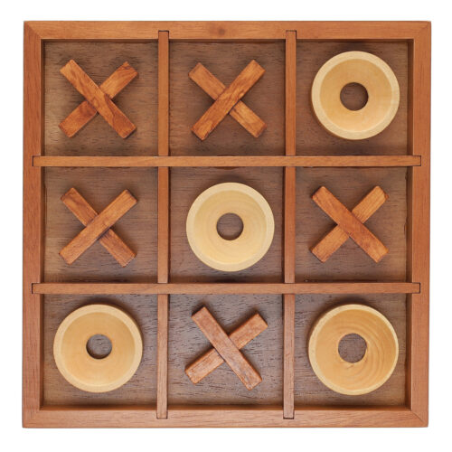 Wooden Tic Tac Toe Game for coffee table