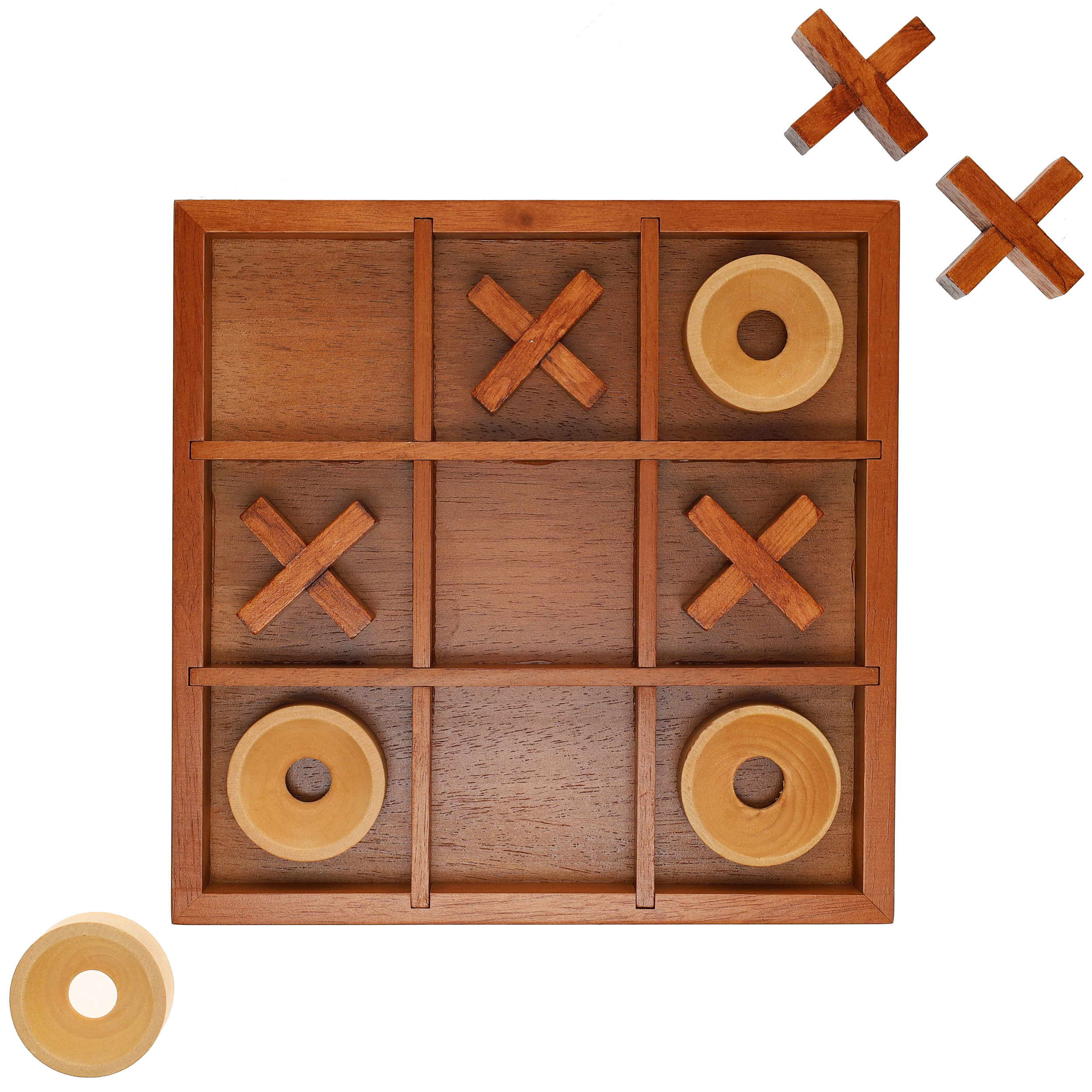 Games Tic Tac Toe Wooden Board Game