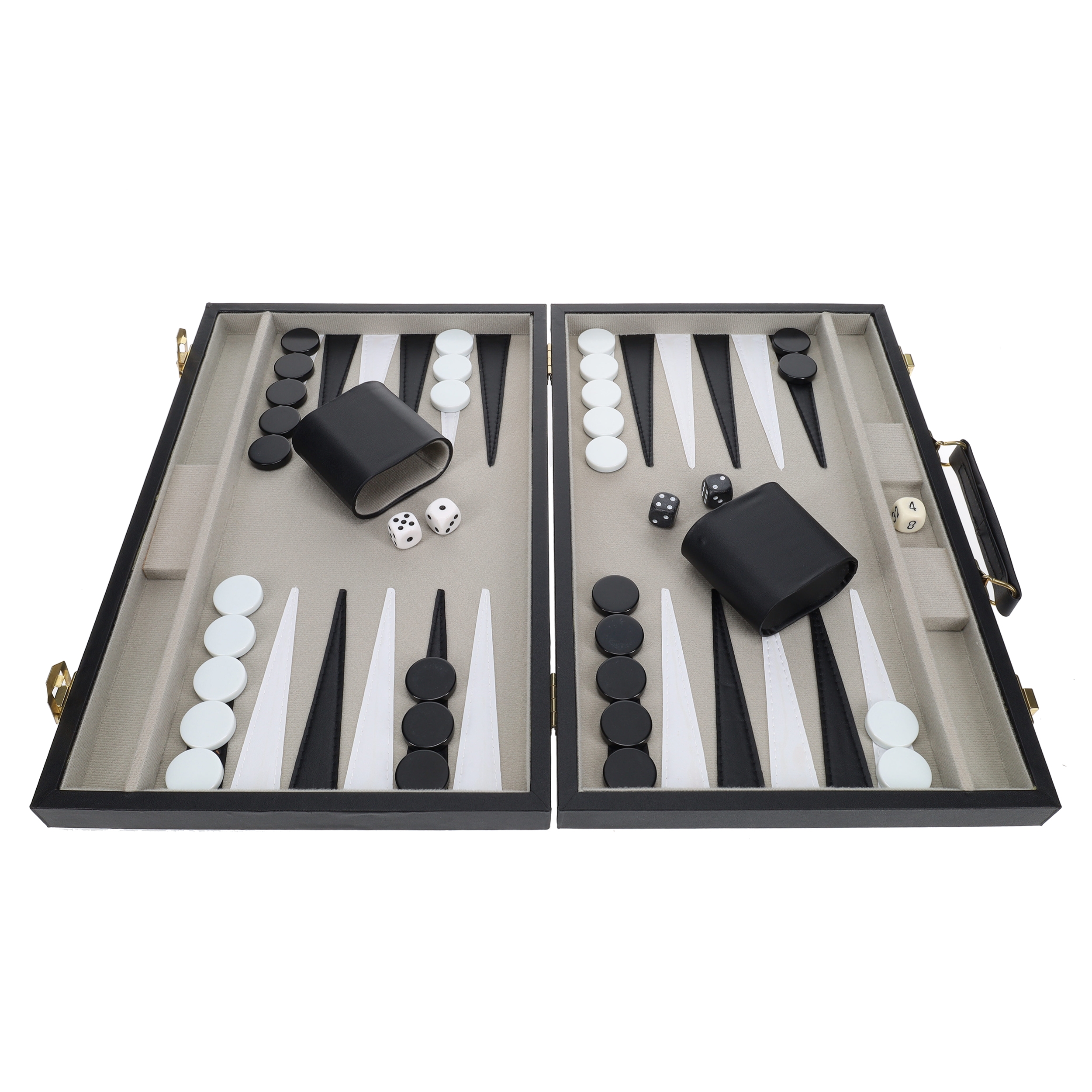 WE Games Black Backgammon Set - 14.75 inches