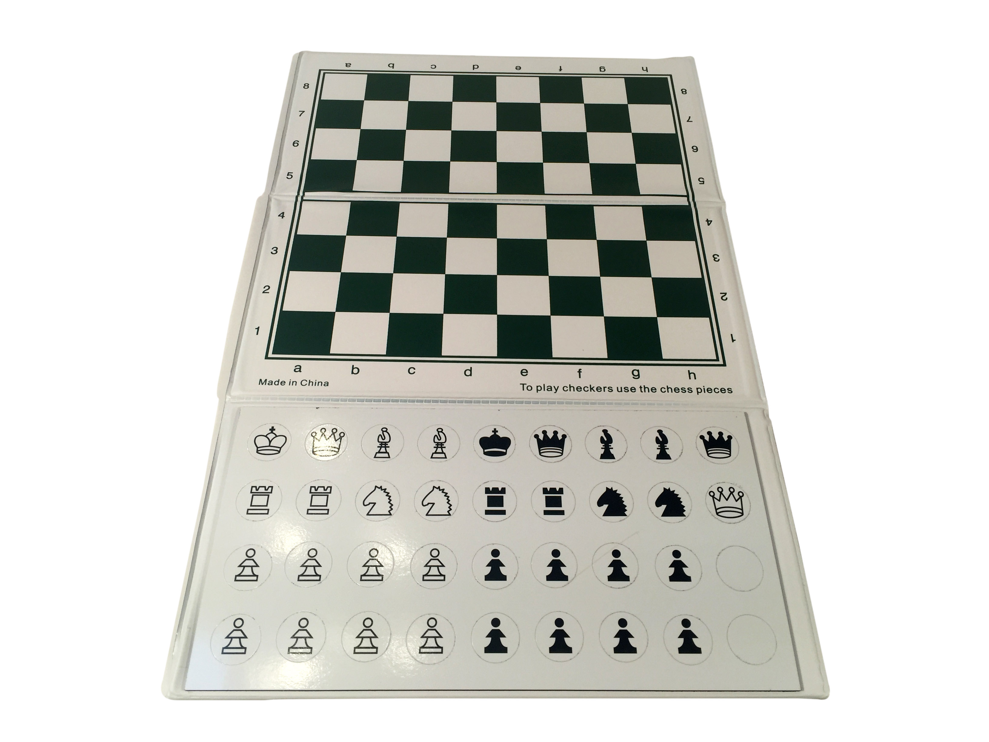 WE Games Supersize Magnetic Checkbook Chess Set 10 in.