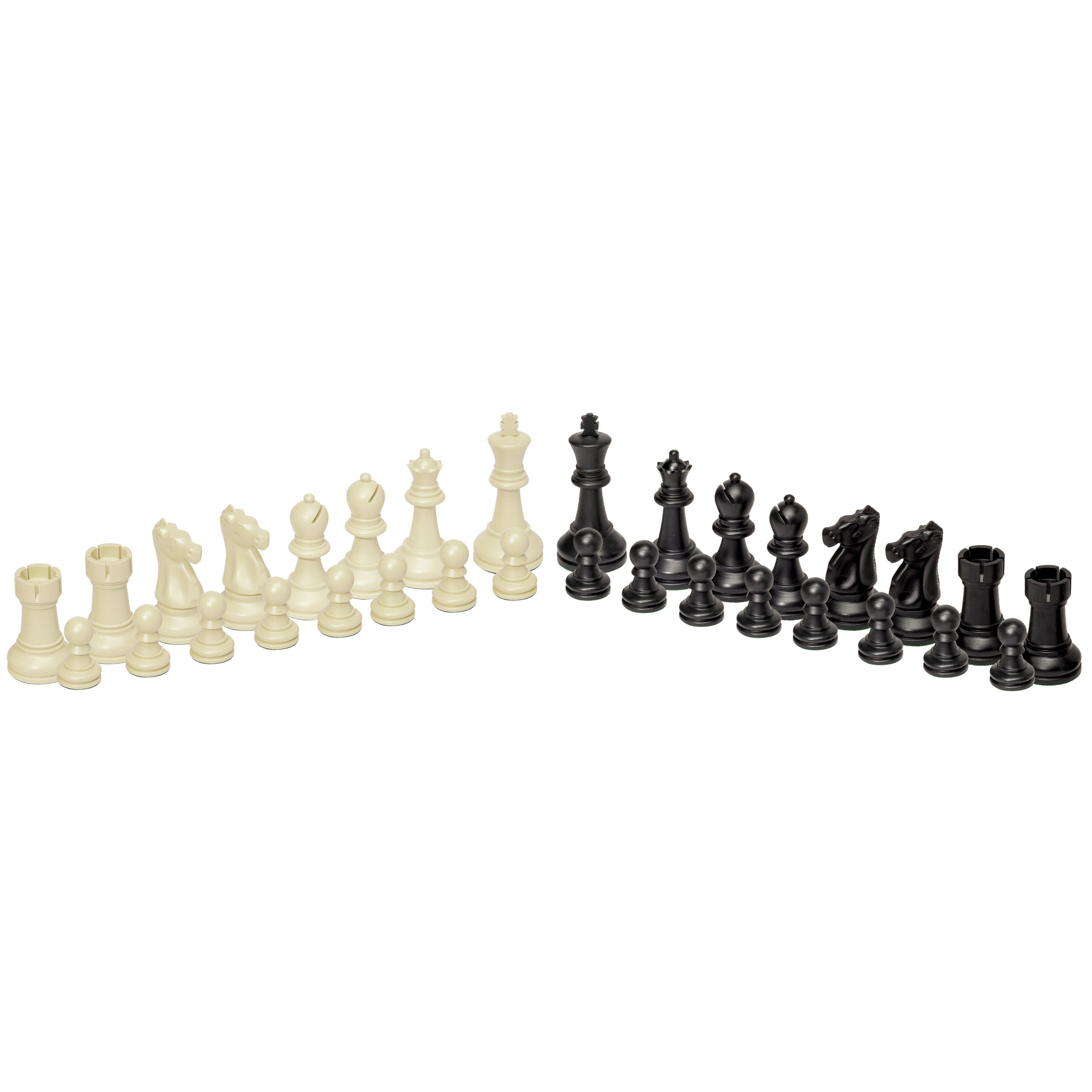 Staunton Tournament Chess Pieces, Triple Weighted with 3.75 King and 2  extra Queens