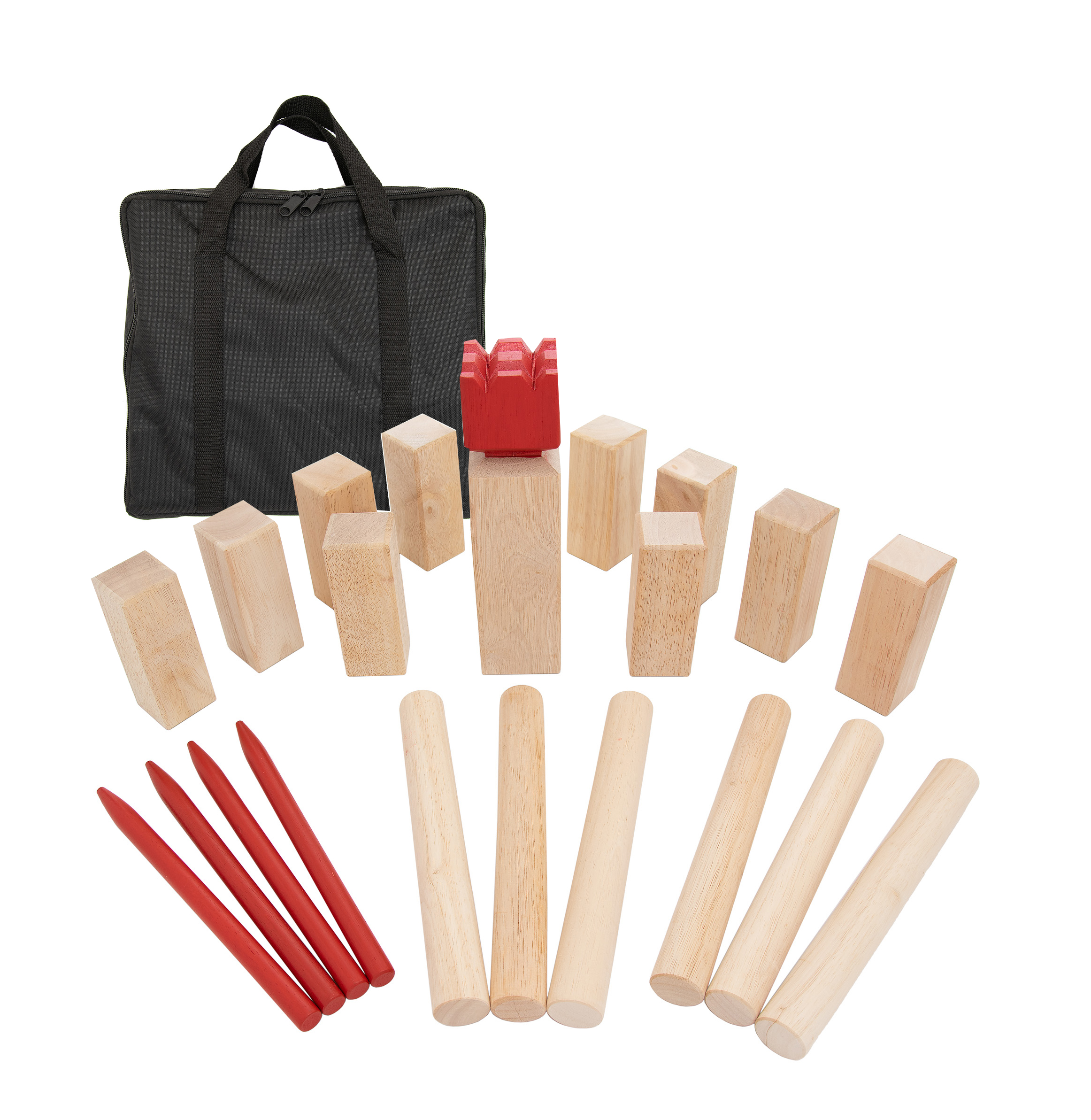 Hardwood Kubb Viking Game in a Handy Carry Bag from Big Game Hunters 