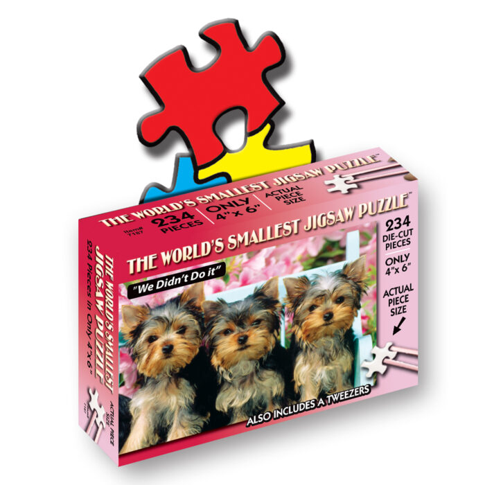 mini puzzle with puppies