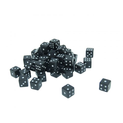 Black dice 100 bulk pack set
