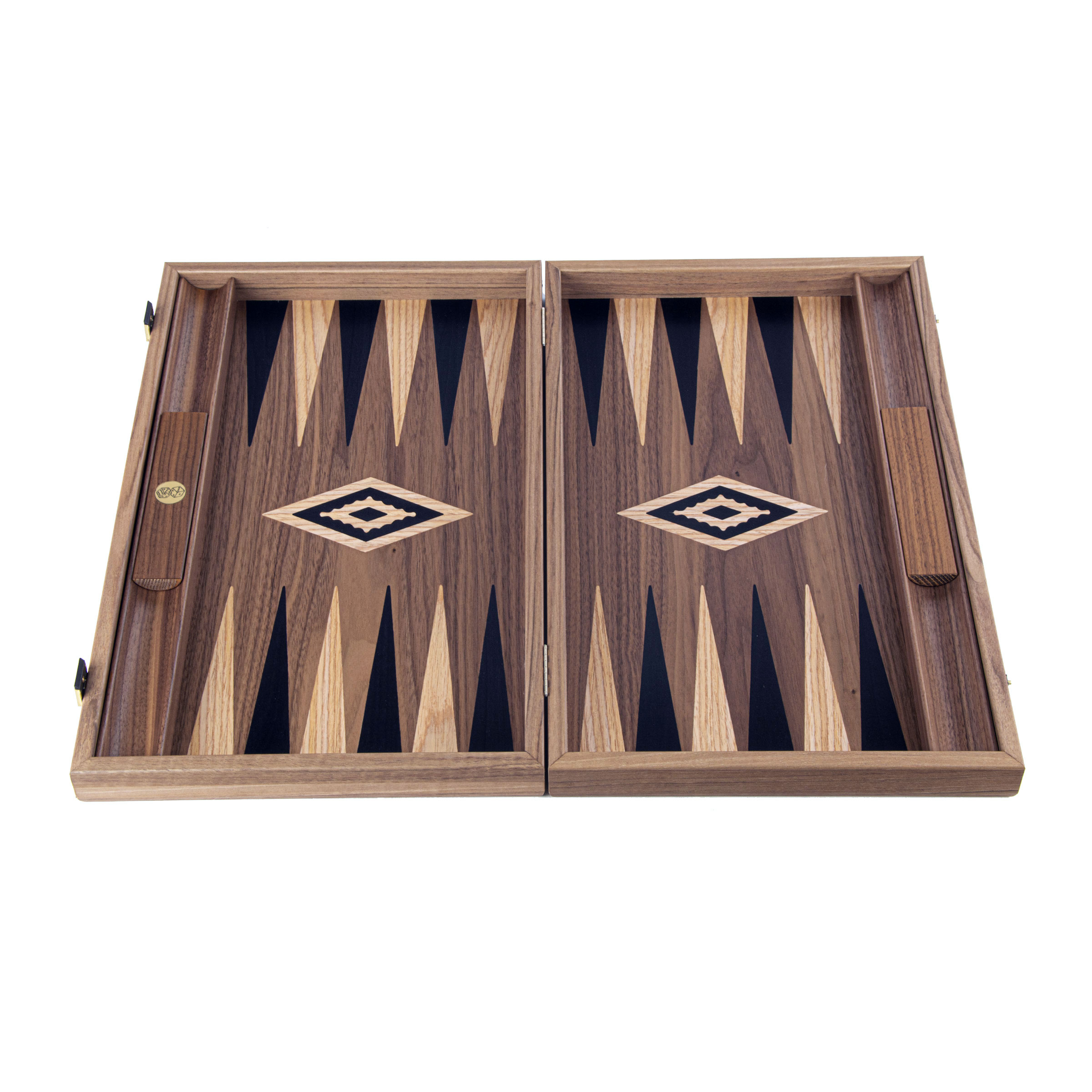Luxury American Walnut with Inlay Wood Backgammon Set – 19 inches 