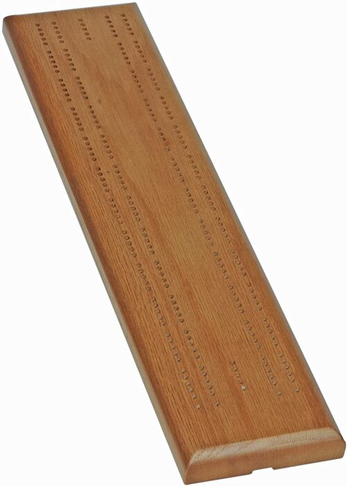 Solid Wood Oak Board 2 track cribbage