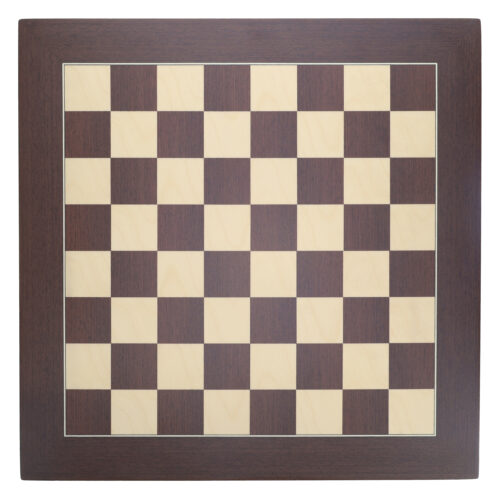Wooden chess and checkers game board. Wooden chess and checkers board brown and white. Wooden chess and checkers board thick pointed edges.