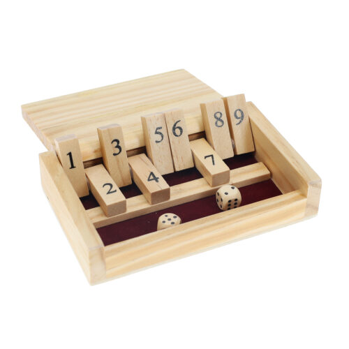 Mini Wooden Shut the Box Game