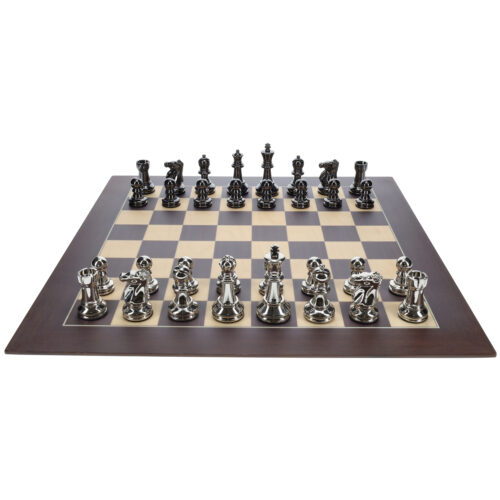 Bobby Fischer Ultimate metal chess set straight on view