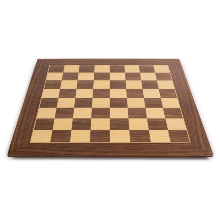 Deluxe Walnut Wood Chess Board - Handmade in Spain, 20 in.