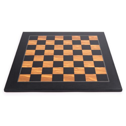 black and olive wood handmade chess board